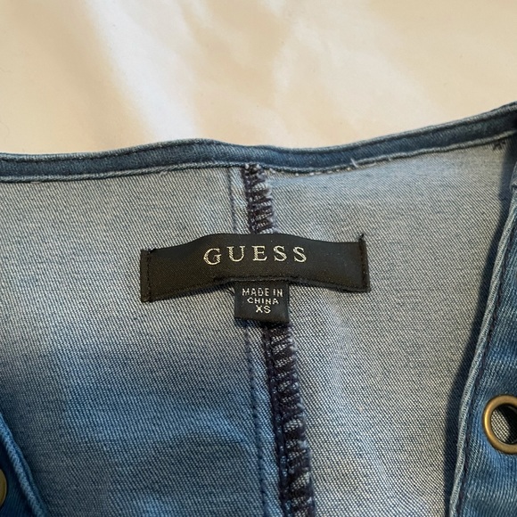 Guess Denim Crop Top - Picture 2 of 2